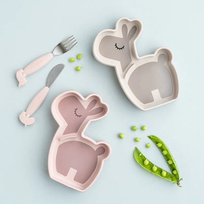 Silicone Non-Slip Stick &amp; Stay Snack Plate for Kids