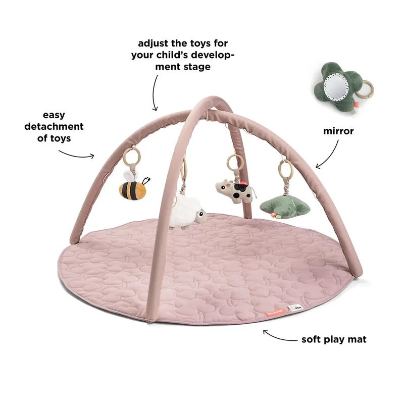 Tiny Farm Activity Play Mat with Arches - Powder