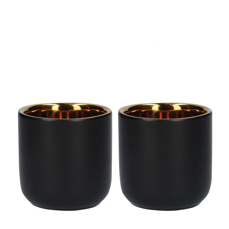 Double - Insulated Ceramic Espresso Coffee Mug Set - 2pcs - Waha Lifestyle