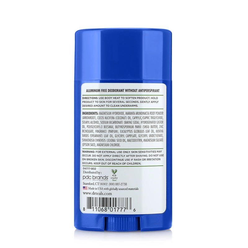 Aluminum Free Deodorant with Eucalyptus - 75g