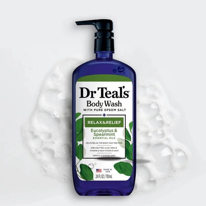 Relax &amp; Relief Body Wash with Eucalyptus &amp; Spearmint Essential Oils - 710ml