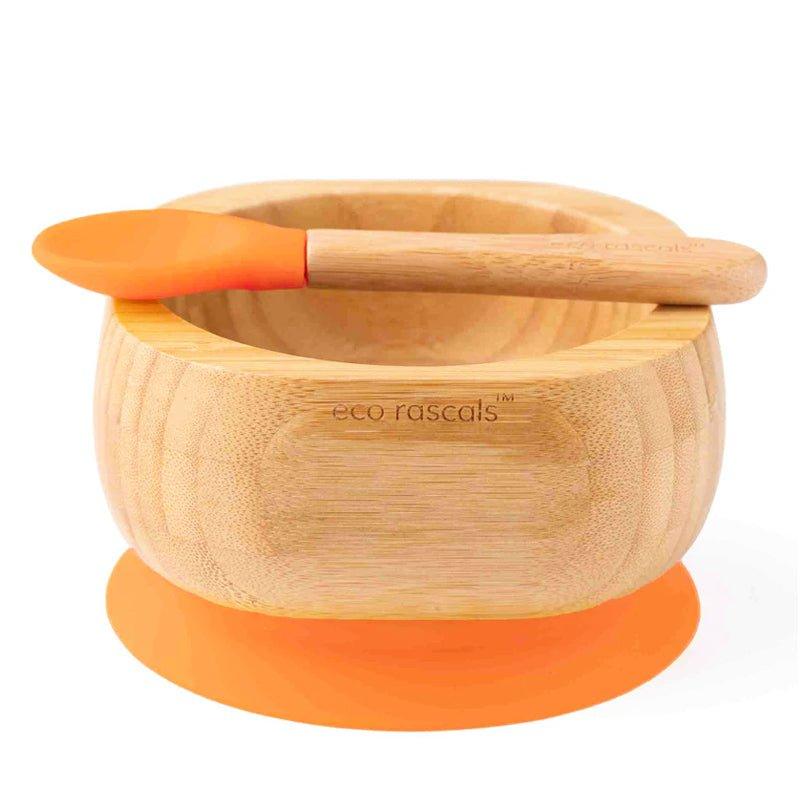 Eco Rascals Bamboo Suction Bowl &amp; Spoon Set - Waha Lifestyle