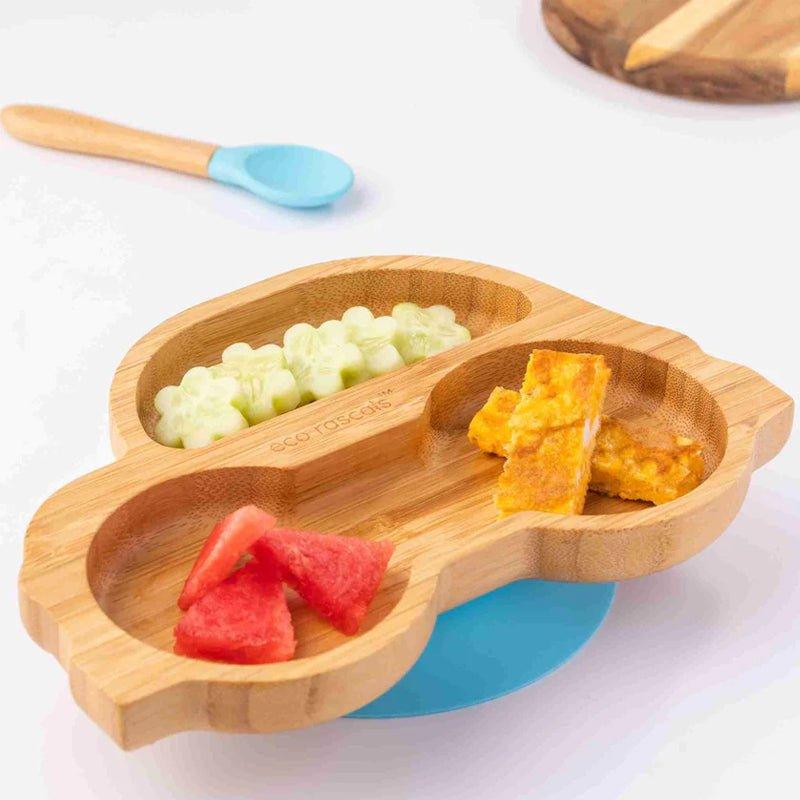 Eco Rascals Bamboo Suction Plate - Car Shape - Waha Lifestyle