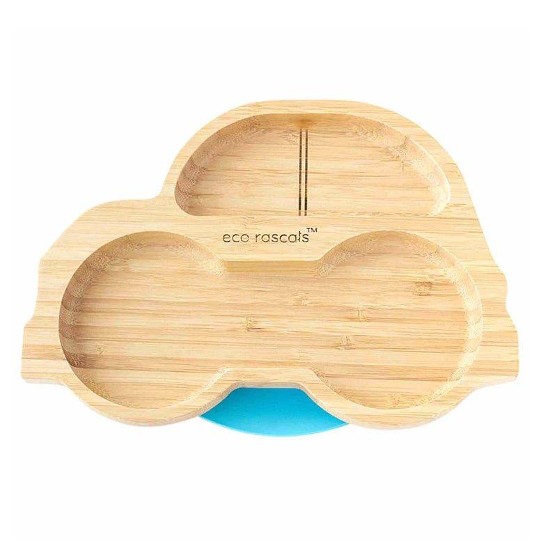 Eco Rascals Bamboo Suction Plate - Car Shape - Waha Lifestyle