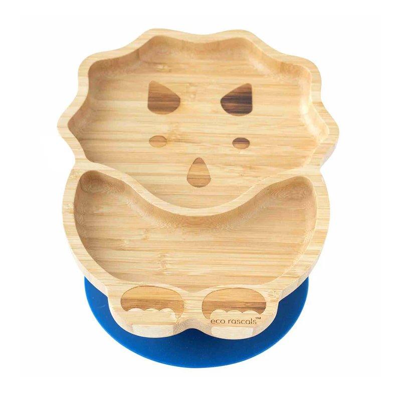 Eco Rascals Bamboo Suction Plate - Dinosaur Shape - Waha Lifestyle