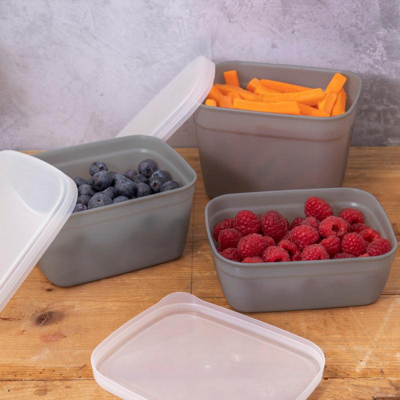 Eco Stackable Recycled Food Storage Set - 3pcs - Waha Lifestyle