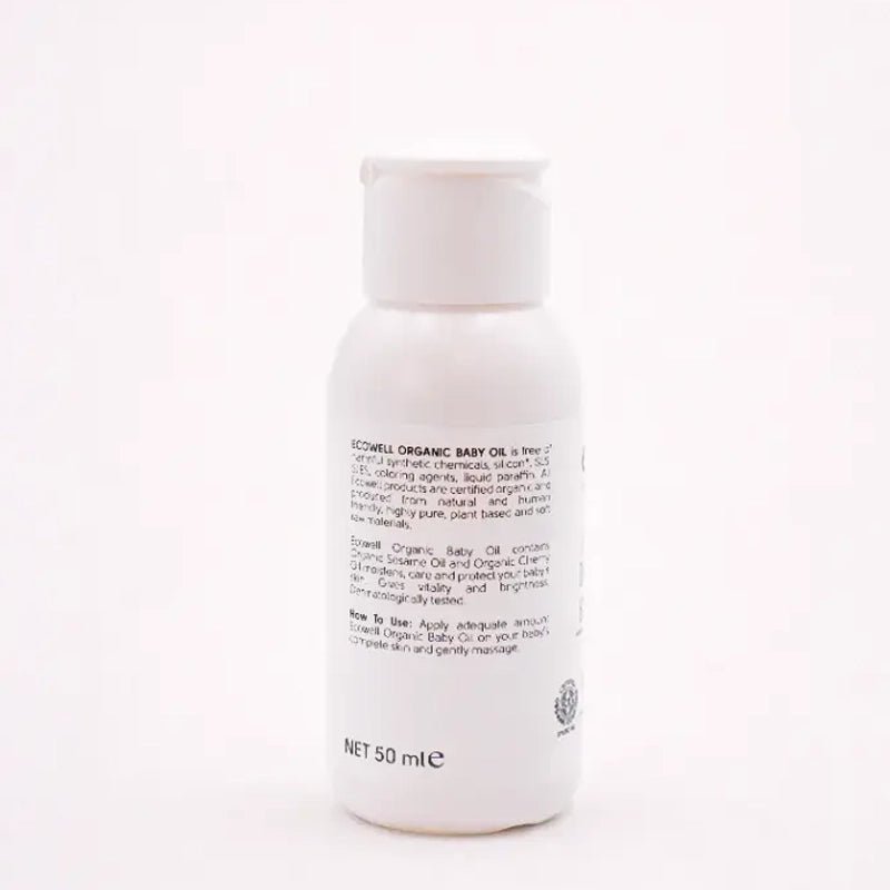 Organic Baby Massage Oil with Sesame &amp; Cherry Oil - 50ml