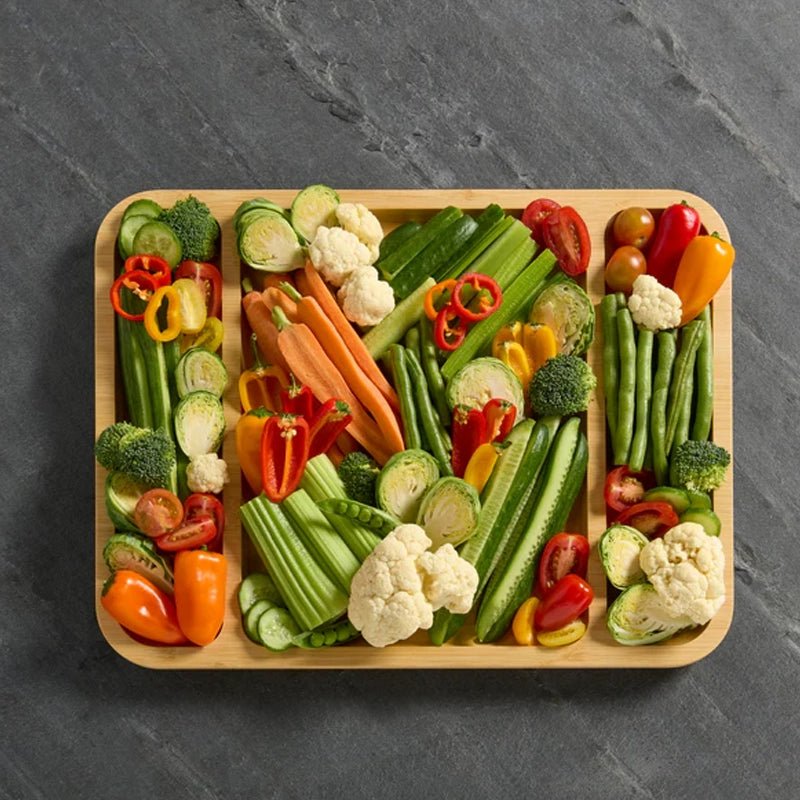 Build-a-Board Bamboo Rectangluar Serving Tray &amp; Lid