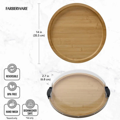 Build-a-Board Bamboo Round Serving Board