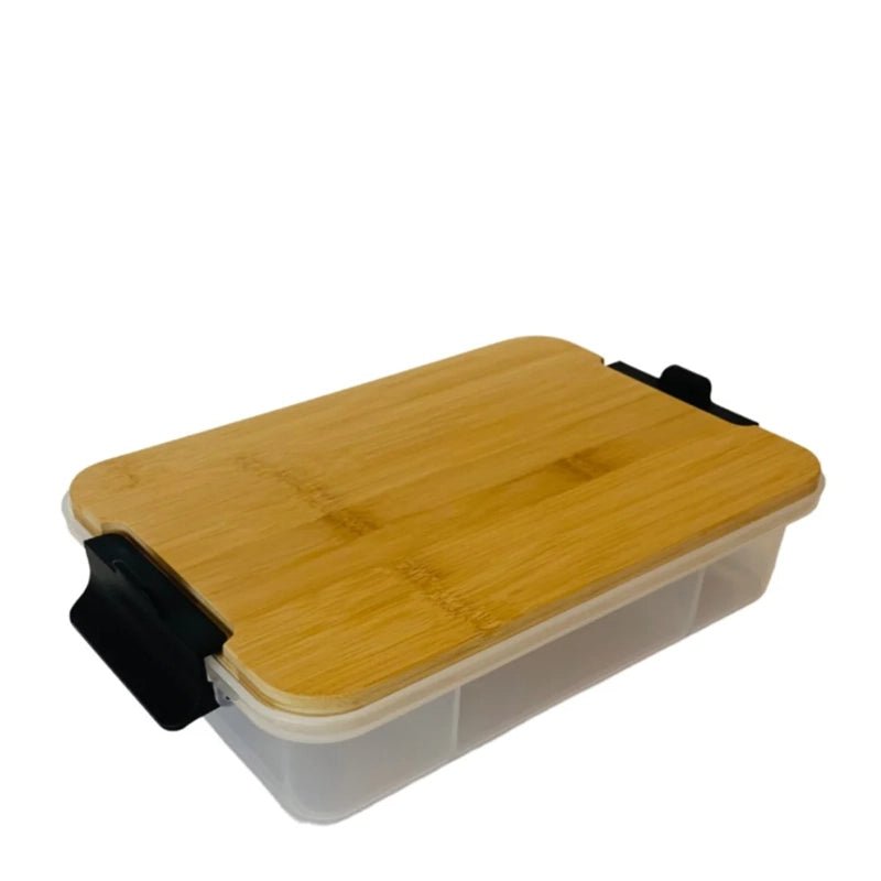 SnackleBox Bamboo Board &amp; Box with Compartments