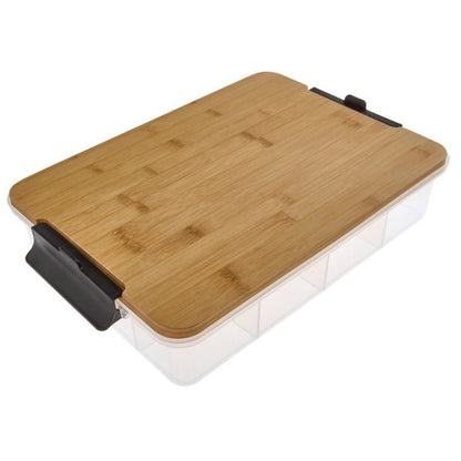 SnackleBox Bamboo Board &amp; Box with Compartments