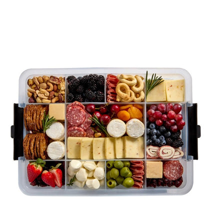 SnackleBox Bamboo Board &amp; Box with Compartments