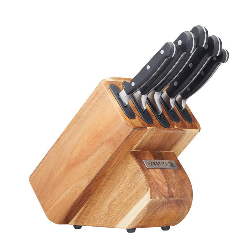 Five Pieces Knife Set With Acacia Wood Storage Block - Waha Lifestyle