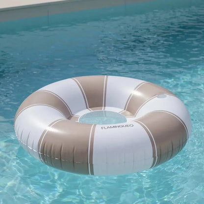 Alba Inflatable Donut Pool Float with Mesh Seat for Pool &amp; Beach