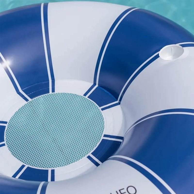 Alba Inflatable Donut Pool Float with Mesh Seat for Pool &amp; Beach