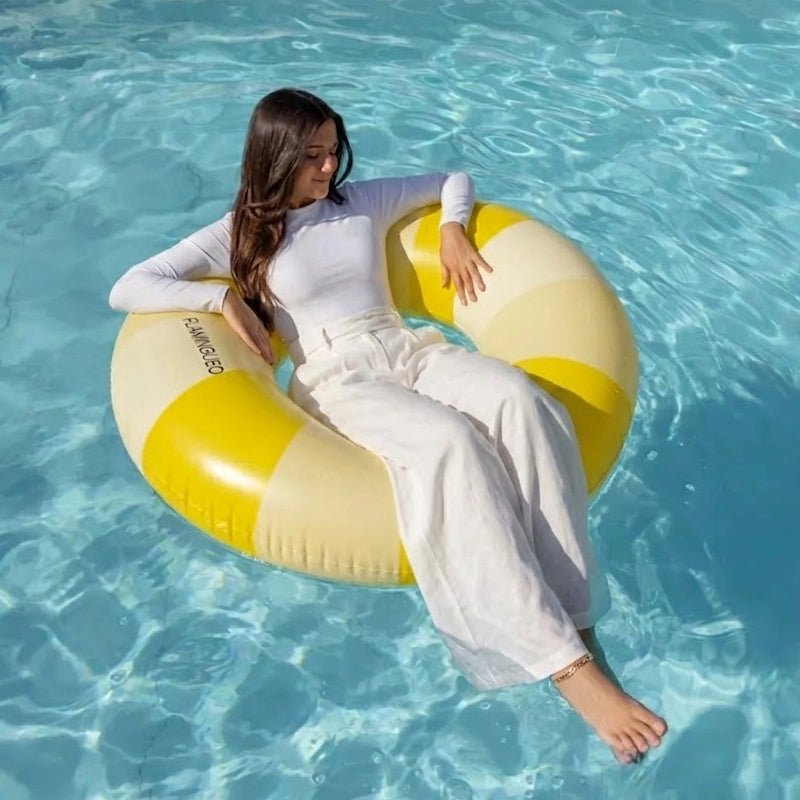 Celia Inflatable Donut Pool Float Swim Ring for Pool &amp; Beach