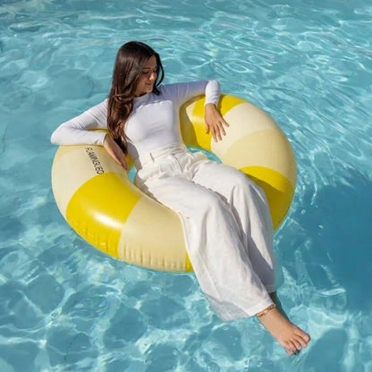 Celia Inflatable Donut Pool Float Swim Ring for Pool &amp; Beach