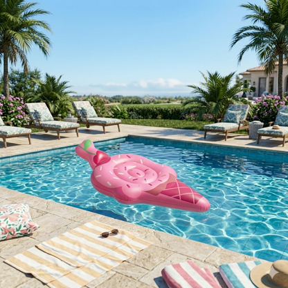 FLAMINGUEO Gueo Kids Inflatable Ice Cream Scoop Pool Float in Kuwait - Waha Lifestyle