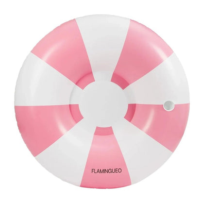 Mambo Inflatable Donut Pool Float with Mesh Seat for Pool &amp; Beach
