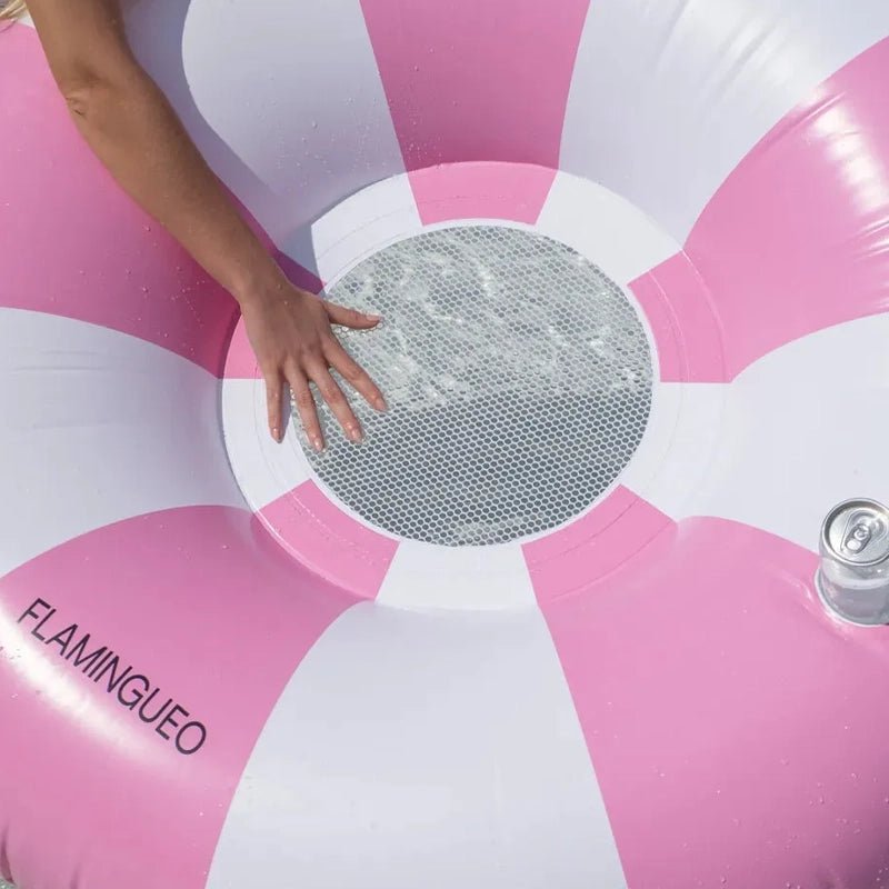 Mambo Inflatable Donut Pool Float with Mesh Seat for Pool &amp; Beach