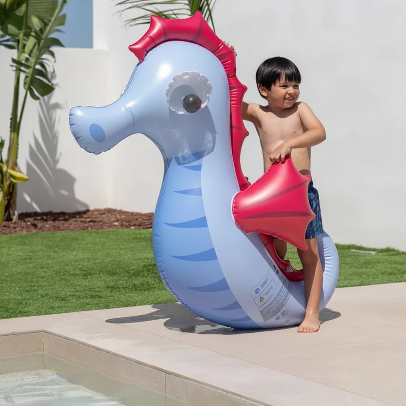 FLAMINGUEO Nemi Seahorse Kids Inflatable Swim Float for Pool &amp; Beach in Kuwait - Waha Lifestyle