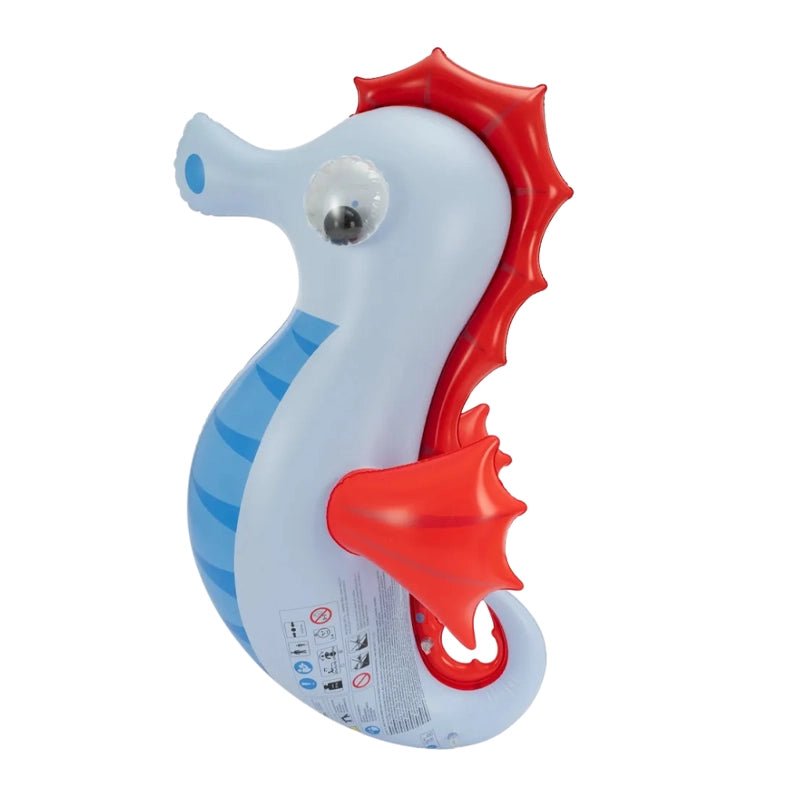 Nemi Seahorse Kids Inflatable Swim Float for Pool &amp; Beach