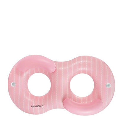 FLAMINGUEO Samba Donut Double Seat Lounge Swimming Pool Float in Kuwait - Waha Lifestyle