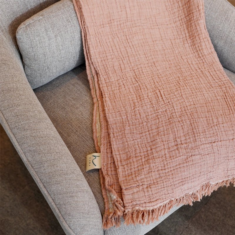 Flow Double - Sided Cotton Throw/ Blanket - Waha Lifestyle