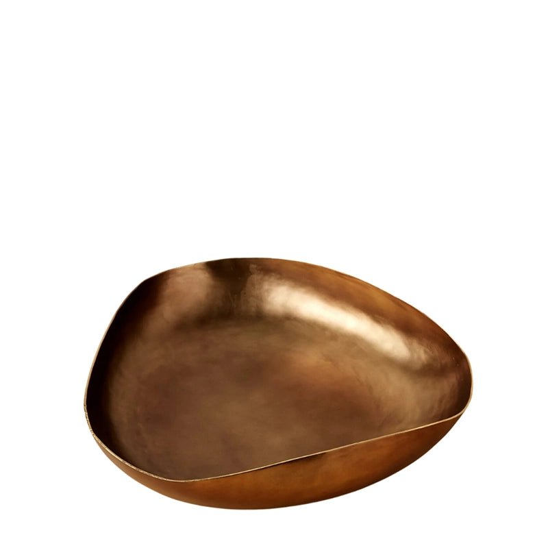 Galina Oval Decorative Bronze Bowl - Waha Lifestyle