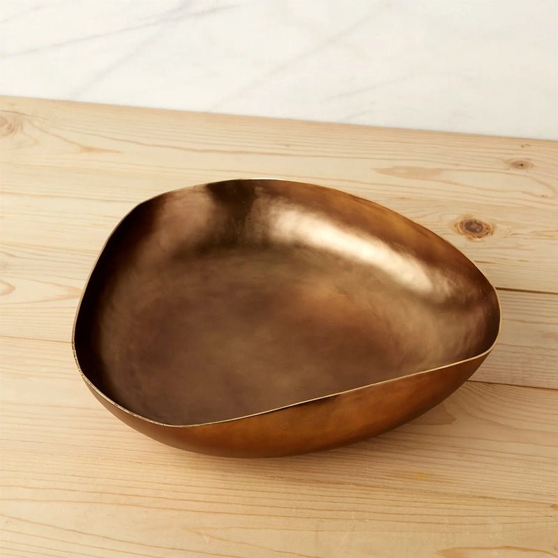 Galina Oval Decorative Bronze Bowl - Waha Lifestyle