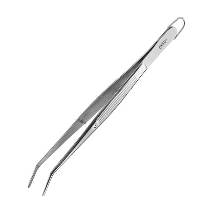 Preciso Stainless Steel Plating Tweezers with Angled Tips - 15.5cm