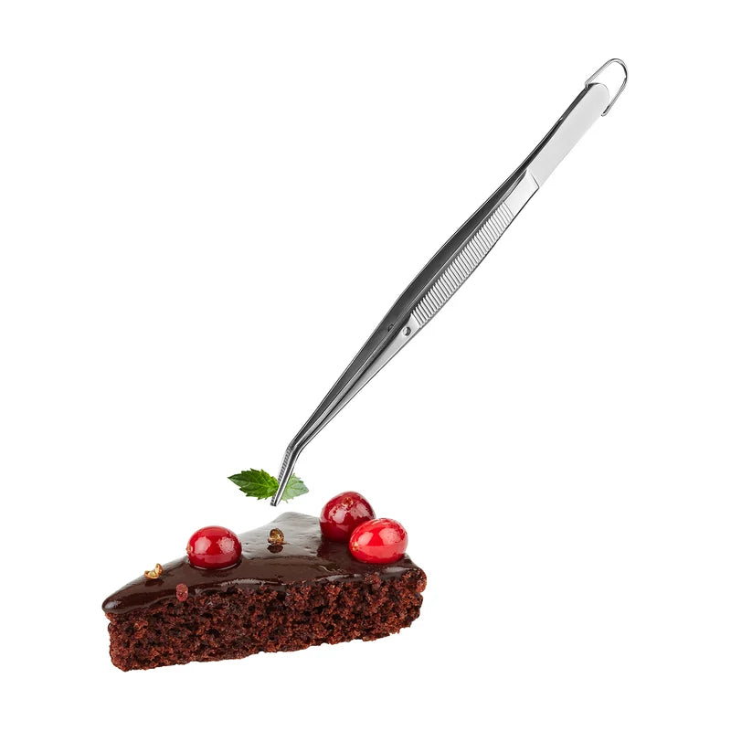 Preciso Stainless Steel Plating Tweezers with Angled Tips - 15.5cm