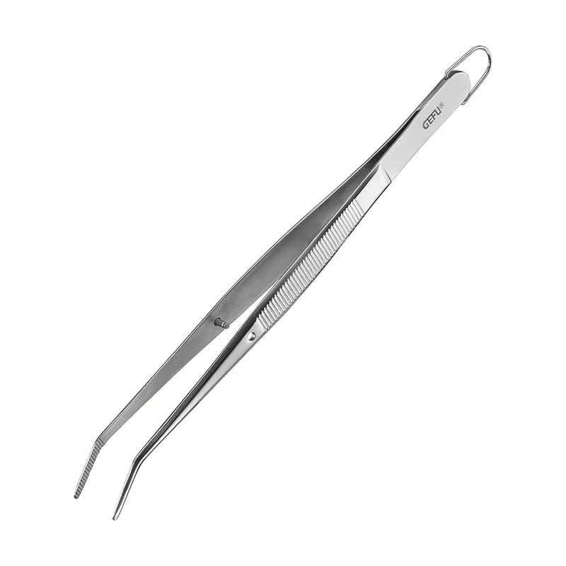 Preciso Stainless Steel Plating Tweezers with Angled Tips - 15.5cm