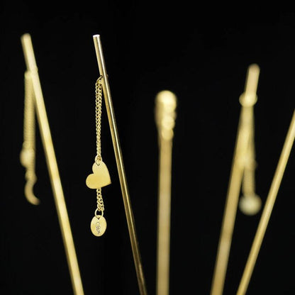 GG Button Flower &amp; Plant Support Brass Stick - Waha Lifestyle