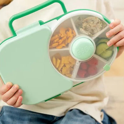 GOBE 2 - in - 1 Bento Style Kids Lunchbox with Removable Snack Spinner Flip in Kuwait - Waha Lifestyle
