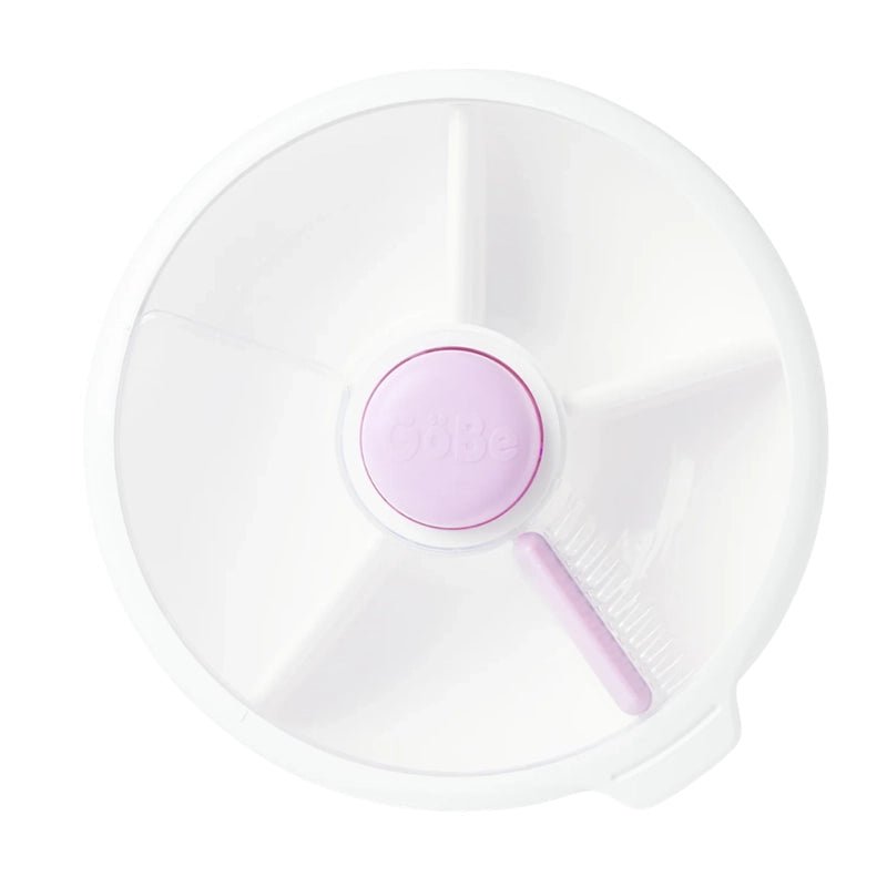 Large Snack Spinner Container for Kids with Compartments