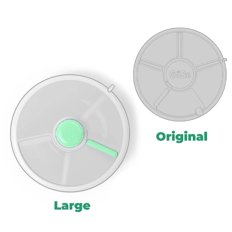 Large Snack Spinner Container for Kids with Compartments
