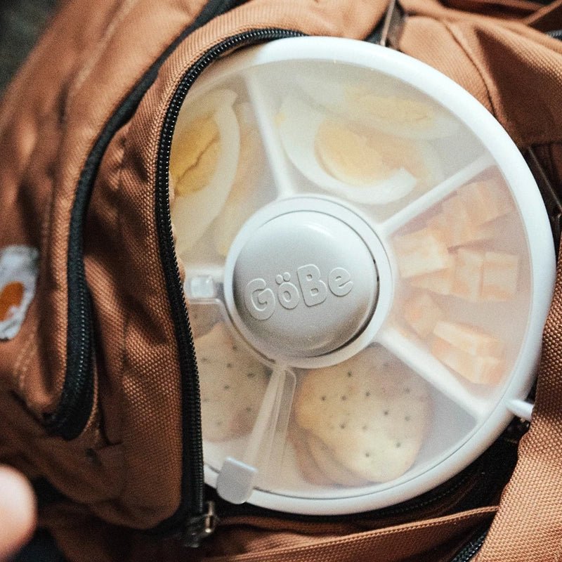 GOBE Leakproof Spinner Flip Snack Container for Kids - 5 Compartments in Kuwait - Waha Lifestyle