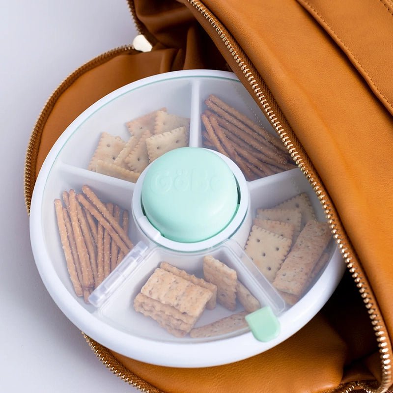 GOBE Leakproof Spinner Flip Snack Container for Kids - 5 Compartments in Kuwait - Waha Lifestyle