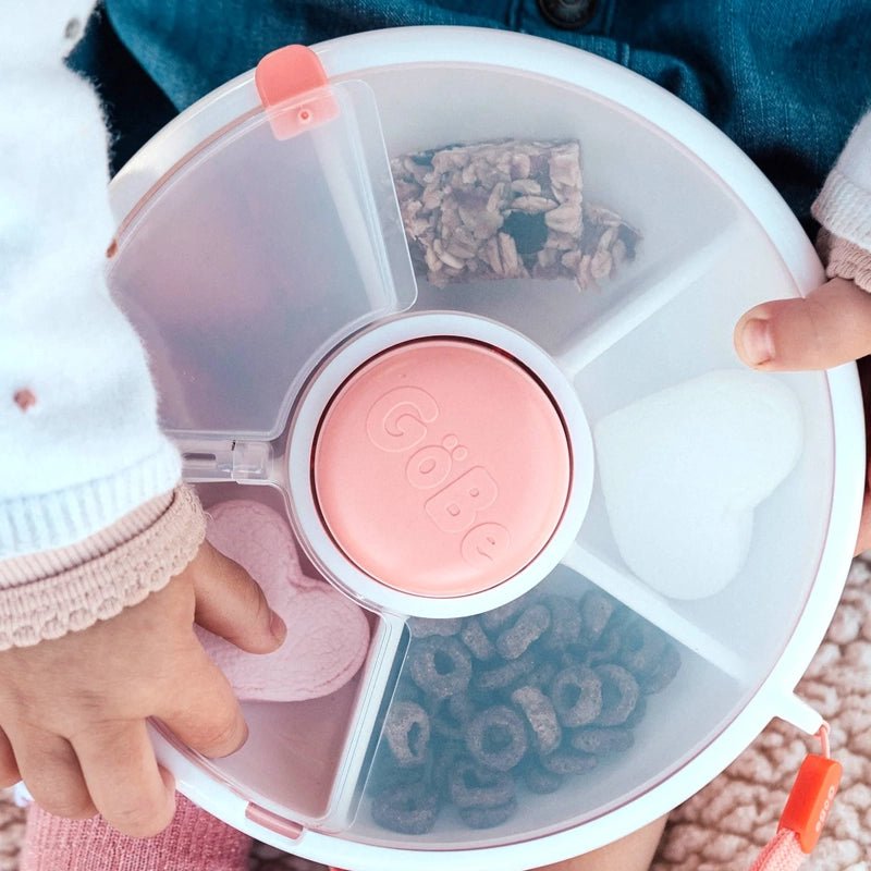 Leakproof Spinner Flip Snack Container for Kids  - 5 Compartments