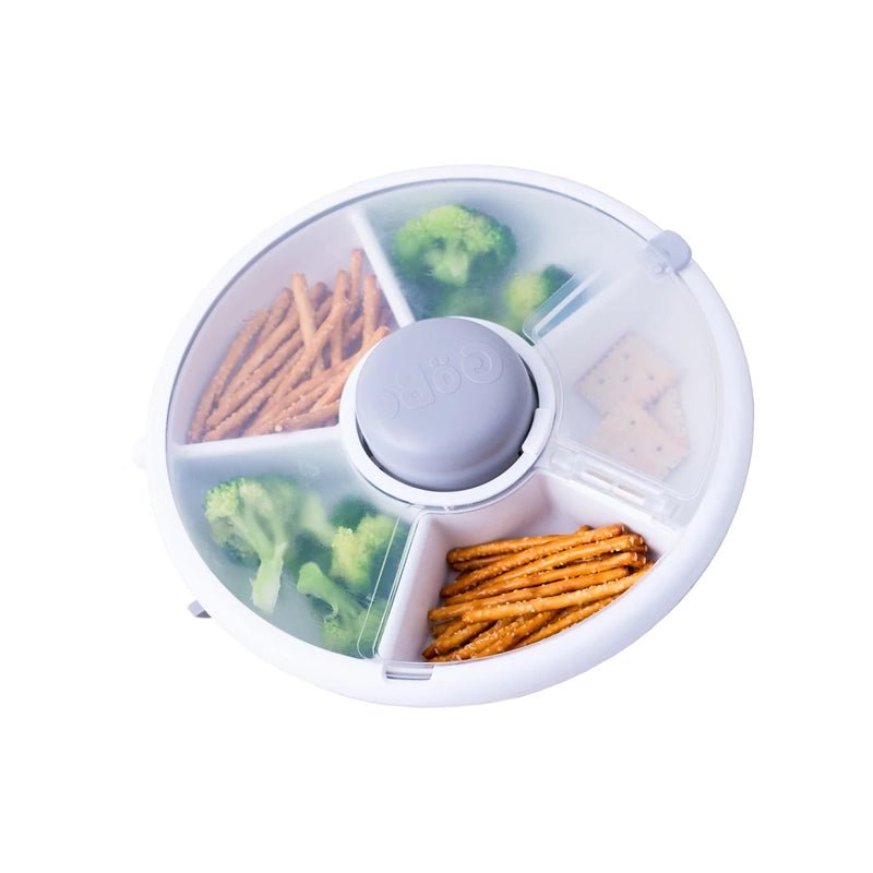 GOBE Leakproof Spinner Flip Snack Container for Kids - 5 Compartments in Kuwait - Waha Lifestyle