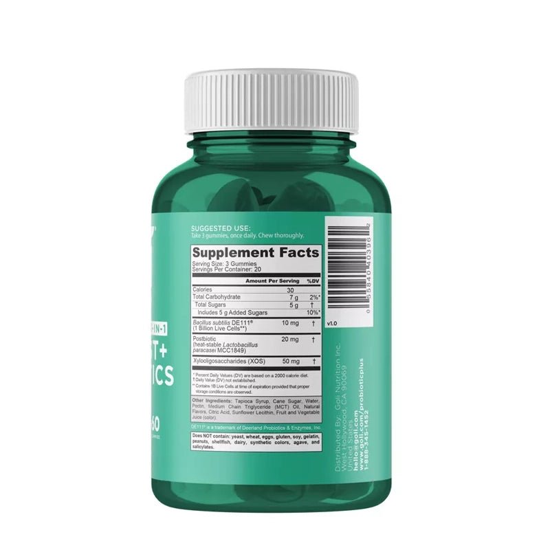 Pre + Post + Probiotics Vegan Gummies - 60pcs - Waha Lifestyle