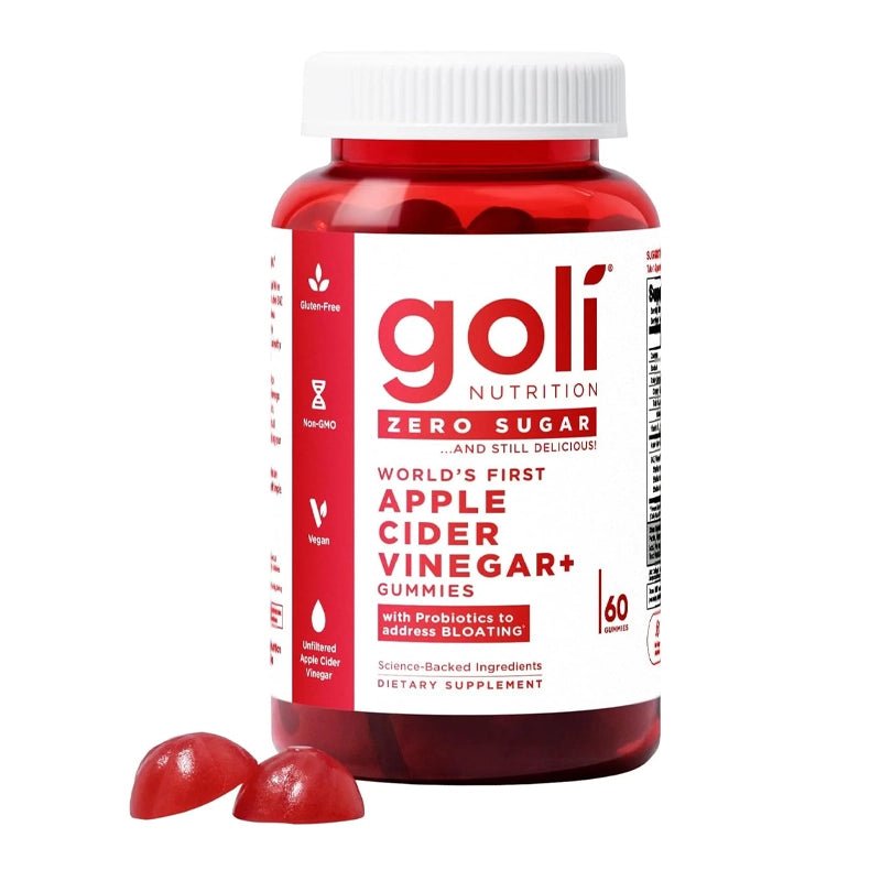 Zero Sugar Apple Cider Vinegar Vegan Gummies - 60pcs