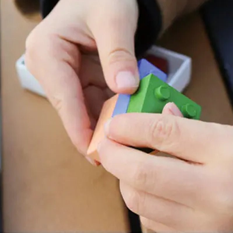 GOOBER Non - toxic Lego Block Car - Shaped Crayons - 4 boxes in Kuwait - Waha Lifestyle