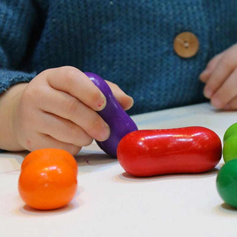 Non-toxic Peanut-Shaped Crayons - 8pcs