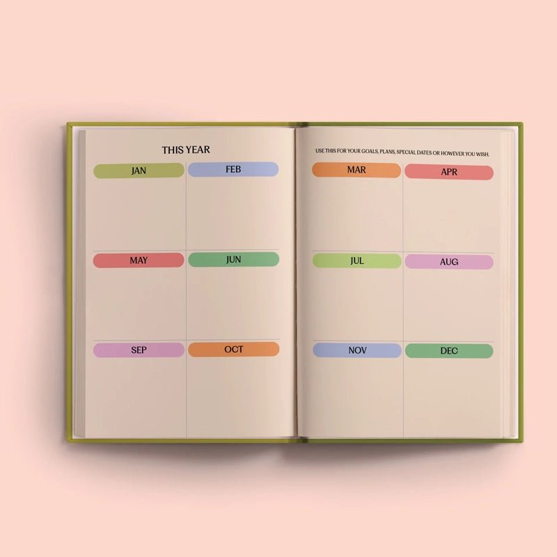 2026 Hardcover Week to View Diary - A5
