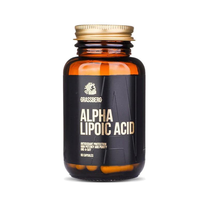 Grassberg Alpha Lipoic Acid Supplements - 60 Capsules - Waha Lifestyle