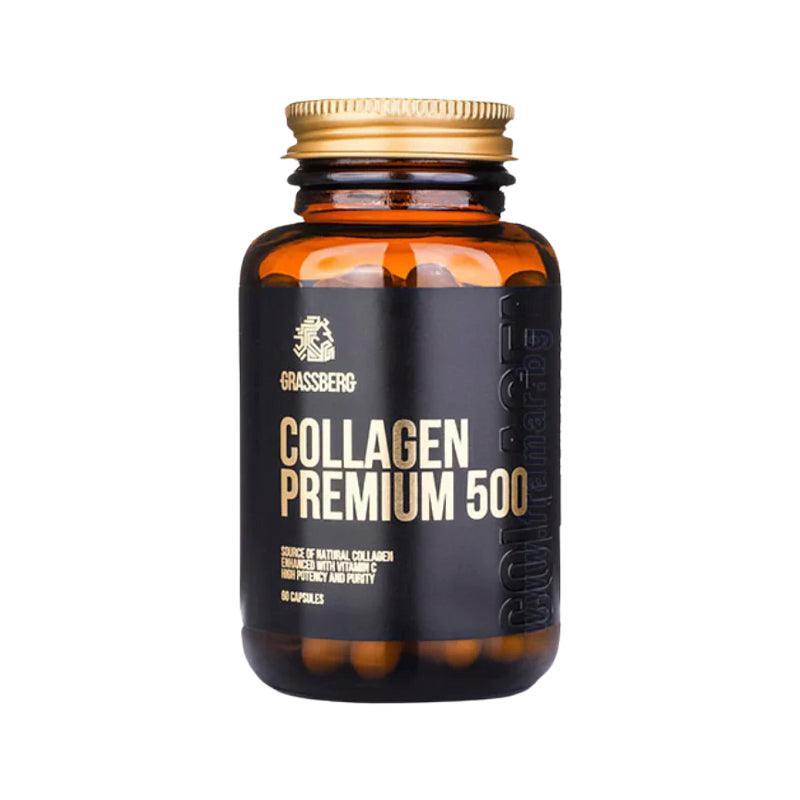 Grassberg Collagen Premium 500mg Supplements - 60 Capsules - Waha Lifestyle