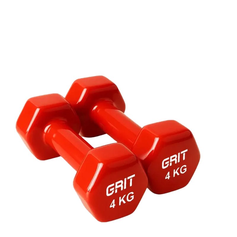 GRIT Hexagonal Vinyl Dumbbell Pair - 4Kg in Kuwait - Waha Lifestyle