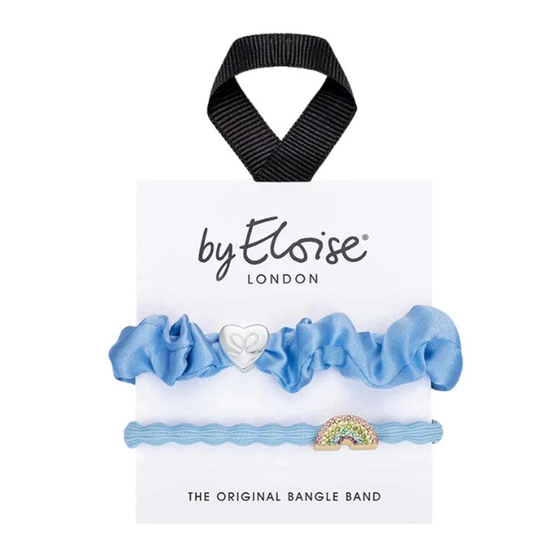 Hair/ Wrist Band Set - Blue Skies - 2pcs - Waha Lifestyle